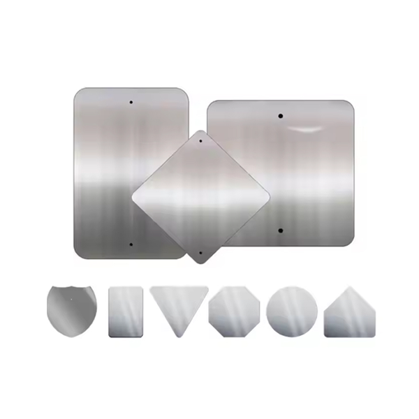 High Quality Traffic Road Warning White Board Aluminum Sheet Blank Signs